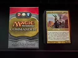 MTG POLITICAL PUPPETS ENGLISH Commander Deck Complete 2011 DISCONTINUED - Image 1