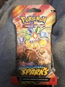 Pokemon TCG - SURGING SPARKS Sleeved Booster Pack Scarlet Violet Sealed/New !!!! - Image 1