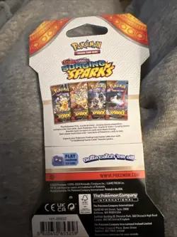 Pokemon TCG - SURGING SPARKS Sleeved Booster Pack Scarlet Violet Sealed/New !!!! - Image 2