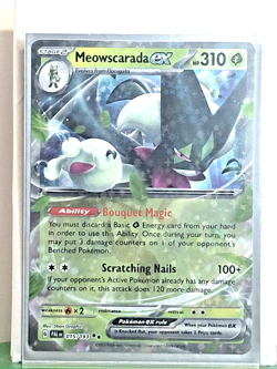 Meowscarada ex 015/193 Sv02: Paldea Evolved Holo Double Rare NM Pokemon TCG - Image 1