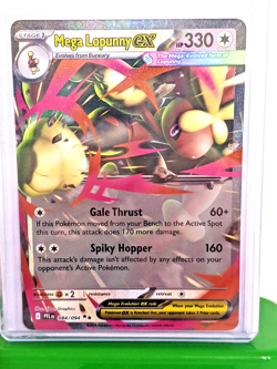 Mega Lopunny ex 084/094 Me02: Phantasmal Flames Holo Double Rare NM Pokemon TCG - Image 1