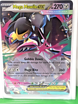 Mega Mawile ex 094/132 Me01: Mega Evolution Holo Double Rare NM Pokemon TCG - Image 1
