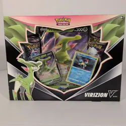 POKEMON TCG Virizion V Sealed Box with 4 Booster Packs Inside - Image 1