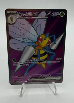 2026 Pokemon Chaos Rising Beedrill ex Ultra Rare Full Art #098/086 - Image 1