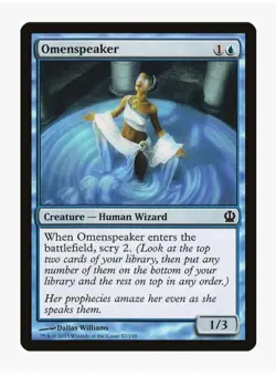 MTG Omenspeaker #39 Theros (THS) Magic Card in Protective Sleeve - Image 1