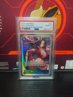 2024 One Piece Boa Hancock OP07-051 Super Rare Foil PSA 10 500 Years English - Image 1