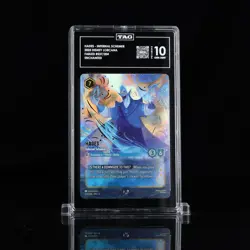 2025 Disney Lorcana FABLED Hades Infernal Schemer ENCHANTED TAG 10 🏆 TOP GRADE - Image 1