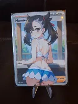 Marnie | Full Art Custom Made Pokemon Waifu ACG Trainer Art Card - Image 1