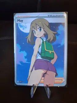 May | Full Art Custom Made Pokemon Waifu ACG Trainer Art Card - Image 1
