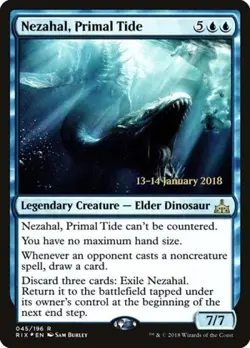 MTG English Nezahal, Primal Tide NM Foil Promos: Prerelease Cards - Image 1