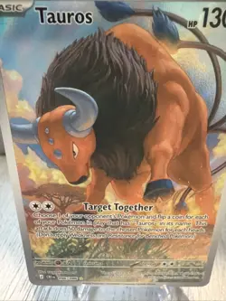Pokemon TCG Tauros 096/086 Chaos Rising IR Ilustration Rare Card - NM PACK FRESH - Image 2