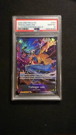 Trafalgar Law (Illustration Box Vol.6) P-093 One Piece Promotion Card. PSA 10 - Image 1