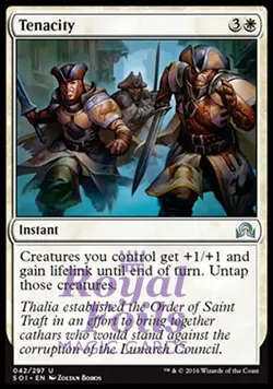 Tenacity 2x FOIL SOI MTG Shadows Over Innistrad Uncommon MINT white - Image 1