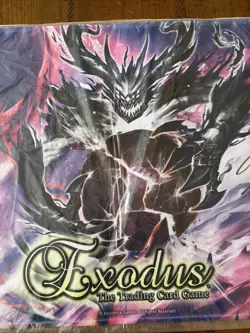 Exodus The Trading Card Game Playing Mat Pink Dragon Existence Games Signed - Image 4