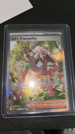 Pokemon AZ's Tranquility CRI Full Art Holo Trainer Card 120/086 English - Image 2