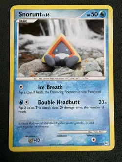 Pokemon TCG ❄ Snorunt 75/99 ❄ Card from Arceus Set ft artwork by Yuka Morii - Image 1