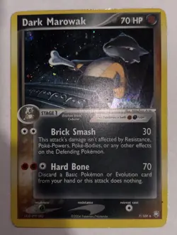 Dark Marowak 7/109 Holo Rare Team Rocket Returns Pokemon Card - Image 2