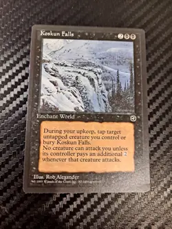 Wizards of the Coast Magic: The Gathering Koskun Falls Homelands Black Rare Ench - Image 1
