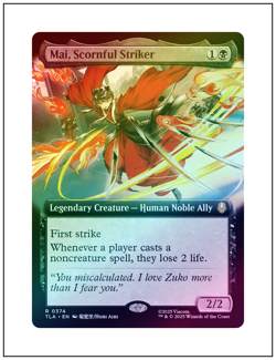 Mai, Scornful Striker, Extended Art Foil, Avatar, Magic MTG NM - Image 1