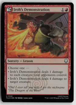 Iroh's Demonstration LP Foil 141 Avatar: The Last Airbender MTG - Image 1