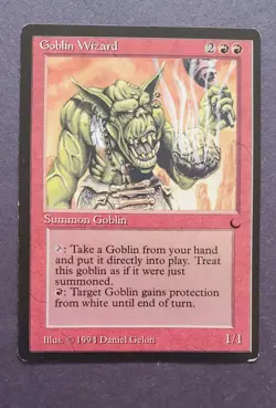 MTG Magic the Gathering Goblin Wizard the Dark LP Light Play condition - Image 1
