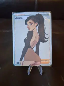 Ariana Grande | Full Art Custom Made Pokemon Waifu ACG Trainer Art Card - Image 1