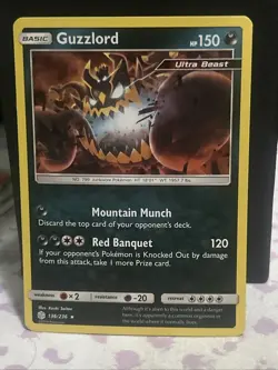 Guzzlord 136/236 Holo Rare Cosmic Eclipse Pokemon Holo Near Mint - Image 1