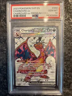 2023 Pokemon SVP EN-SV Black Star Promo Charizard EX EX Premium Coll. PSA 10 - Image 1
