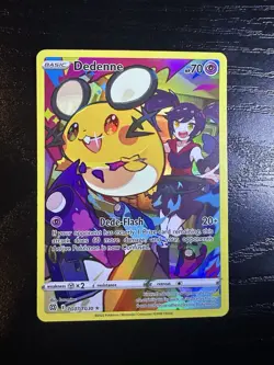 Dedenne TG07/TG30 Full Art Ultra Rare Brilliant Stars Trainer Gallery Pokemon NM - Image 1