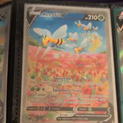 Pokemon Beedrill V Swsh10 Astral Radiance 161/189 Ultra Rare Full Art Holo - Image 1
