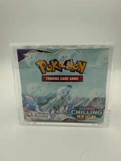 Pokemon TCG Chilling Reign Booster Box 36 Pks New Factory Sealed w/Acrylic Case 820650818462 - Image 1