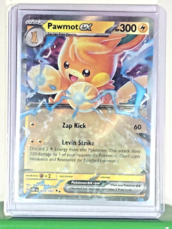 Pawmot ex 073/197 SV03: Obsidian Flames Holo Double Rare NM Pokemon TCG - Image 1