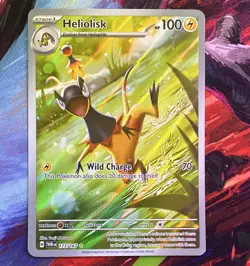 Pokemon TCG Twilight Masquerade Heliolisk Illustration Rare 177/167 Holo 100HP - Image 1
