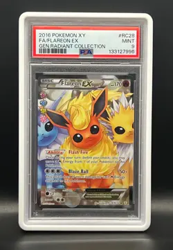 Flareon EX #RC28/RC32-Pokemon 2016 XY Generations Radiant Collection- PSA 9 - Image 1