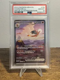 Pokemon Charizard ex 151 MEW EN Special Illustration Rare #199 PSA 10 Gem Mint - Image 1