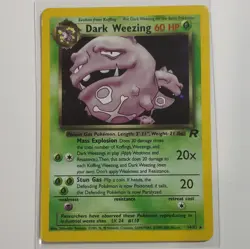 Pokemon TCG Team Rocket Dark Weezing 14/82 Holo Rare MP - Image 1