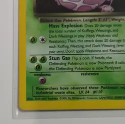 Pokemon TCG Team Rocket Dark Weezing 14/82 Holo Rare MP - Image 3