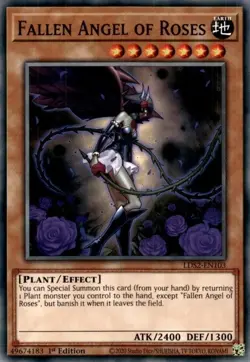 Fallen Angel of Roses - LDS2-EN103 - Common - 1st Edition - Lightly Played - Image 1
