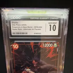 Shanks Super Rare Alternate Art OP09-004 2024 Emperors One Piece CGC 10 - Image 3