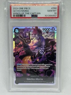 2024 One Piece Wings of the Captain Gecko Moria PSA 10 GEM #086 SUPER RARE - Image 1