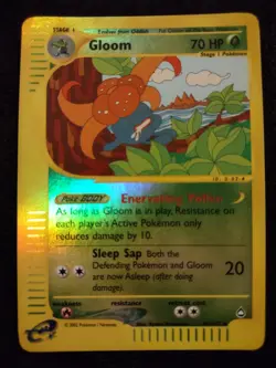 Gloom 49/147 Reverse Holo Pokemon Trading Card Game eCard Aquapolis Near Mint - Image 1
