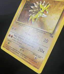Sandslash 41/62 Fossil Regular *DAMAGED* Pokemon Card - Image 4