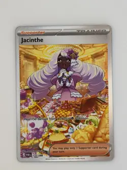 Pokemon TCG Jacinthe Trainer-Supporter Card POR 122/088 Rare Foil - Image 1
