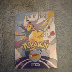 Pokemon Mengka Ampharos BR-010 Rare Foil Serial Numbered Lightning Pokemon Card - Image 1