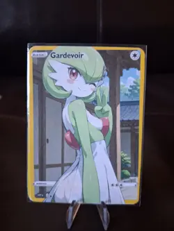 Gardevoir | Full Art Custom Made Pokemon Waifu ACG Trainer Art Card - Image 1