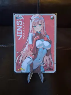Zero-Two | Full Art Custom Made Pokemon Waifu ACG Trainer Art Card - Image 1