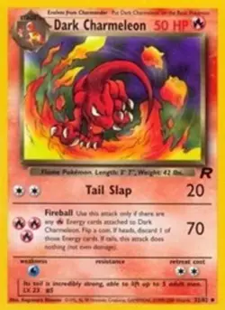 Dark Charmeleon (#32/82) - Unlimited OS - Team Rocket LP Pokemon - Image 1