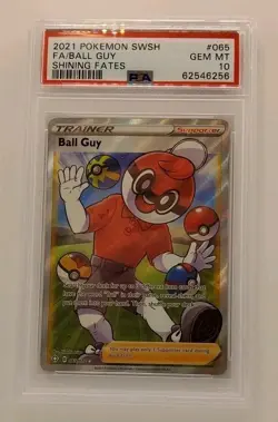 2021 Pokemon Shining Fates - Ball Guy - Full Art Holo 065/072 - PSA 10 - Image 1