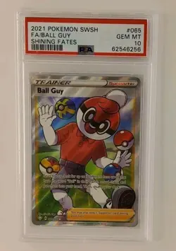 2021 Pokemon Shining Fates - Ball Guy - Full Art Holo 065/072 - PSA 10 - Image 2