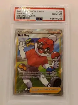 2021 Pokemon Shining Fates - Ball Guy - Full Art Holo 065/072 - PSA 10 - Image 3